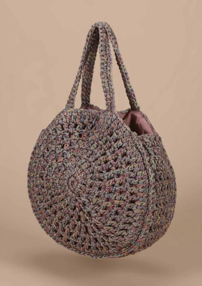 Multicolour Crochet Handheld Bag