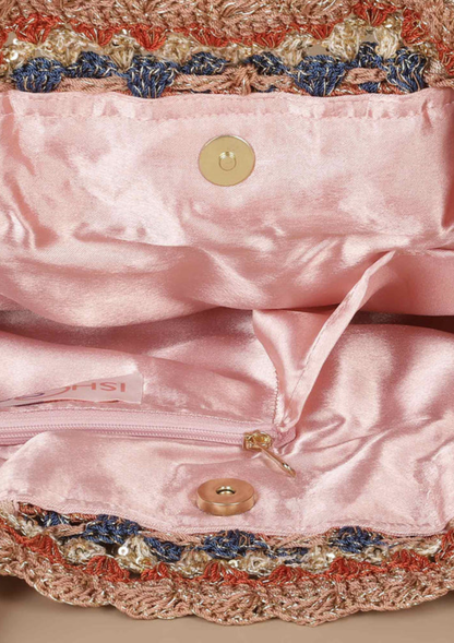 Handcrafted Crochet Tote cum Potli Handbag