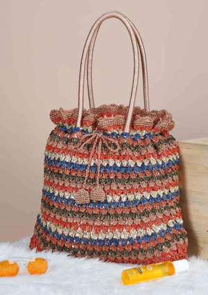 Handcrafted Crochet Tote cum Potli Handbag