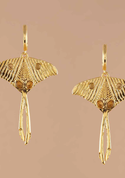 moth wing earrings