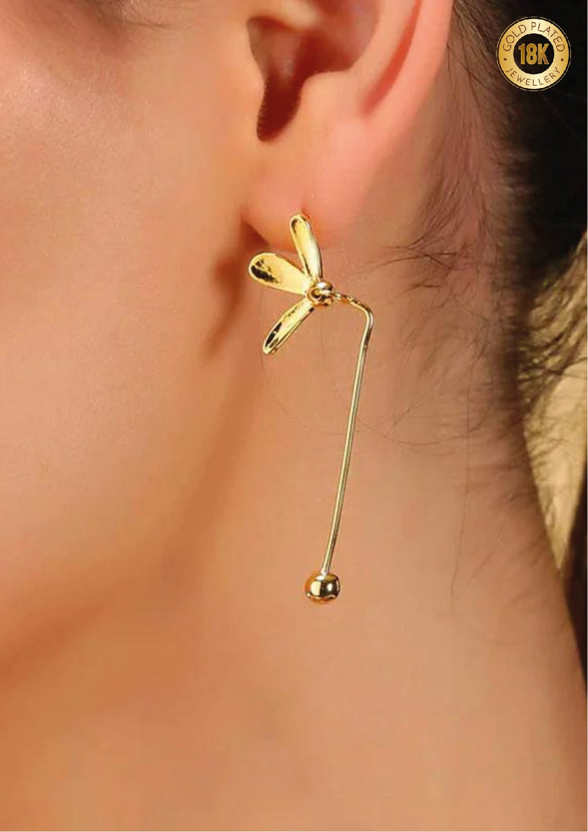 floral drop earrings