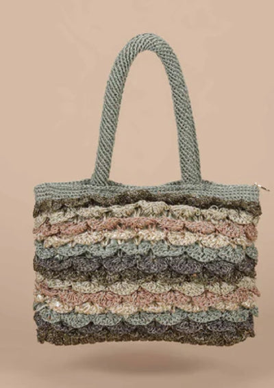 Sequined Crochet Mini Handheld Bag